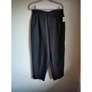 Academia Preppy Vintage 80s Black dress pants women NWT  Hillard & Hanson Sz 8